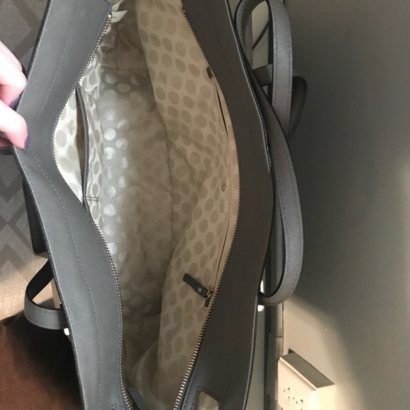 Kate Spade Full Zip Tote (Gray) - Picture 2 of 6